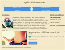 Tablet Screenshot of agelesswellness.org